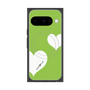 プレミアムスクエアケース with Pixelsnap［ Two Hearts - Green ］