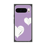 プレミアムスクエアケース with Pixelsnap［ Two Hearts - Purple ］