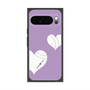 プレミアムスクエアケース with Pixelsnap［ Two Hearts - Purple ］