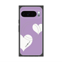 プレミアムスクエアケース with Pixelsnap［ Two Hearts - Purple ］