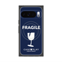 プレミアムスクエアケース with Pixelsnap［ FRAGILE - Navy ］