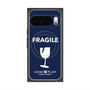 プレミアムスクエアケース with Pixelsnap［ FRAGILE - Navy ］