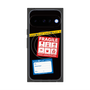 プレミアムスクエアケース with Pixelsnap［ FRAGILE Stickers - Black ］
