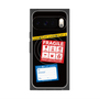 プレミアムスクエアケース with Pixelsnap［ FRAGILE Stickers - Black ］
