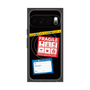 プレミアムスクエアケース with Pixelsnap［ FRAGILE Stickers - Black ］