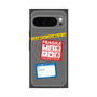 プレミアムスクエアケース with Pixelsnap［ FRAGILE Stickers - Gray ］