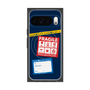プレミアムスクエアケース with Pixelsnap［ FRAGILE Stickers - Navy ］