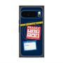 プレミアムスクエアケース with Pixelsnap［ FRAGILE Stickers - Navy ］