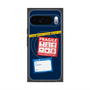 プレミアムスクエアケース with Pixelsnap［ FRAGILE Stickers - Navy ］