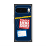 プレミアムスクエアケース with Pixelsnap［ FRAGILE Stickers - Navy ］