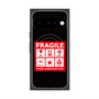 プレミアムスクエアケース with Pixelsnap［ FRAGILE Sticker - Black ］