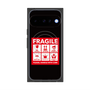 プレミアムスクエアケース with Pixelsnap［ FRAGILE Sticker - Black ］