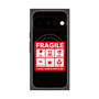 プレミアムスクエアケース with Pixelsnap［ FRAGILE Sticker - Black ］
