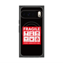 プレミアムスクエアケース with Pixelsnap［ FRAGILE Sticker - Black ］