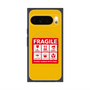 プレミアムスクエアケース with Pixelsnap［ FRAGILE Sticker - Yellow ］