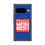 プレミアムスクエアケース with Pixelsnap［ FRAGILE Sticker - Blue ］