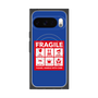プレミアムスクエアケース with Pixelsnap［ FRAGILE Sticker - Blue ］