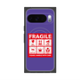 プレミアムスクエアケース with Pixelsnap［ FRAGILE Sticker - Purple ］