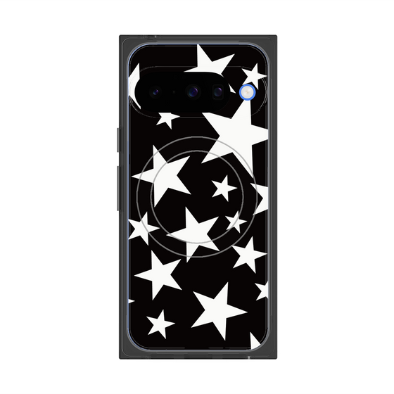 プレミアムスクエアケース with Pixelsnap［ Stars - Black ］