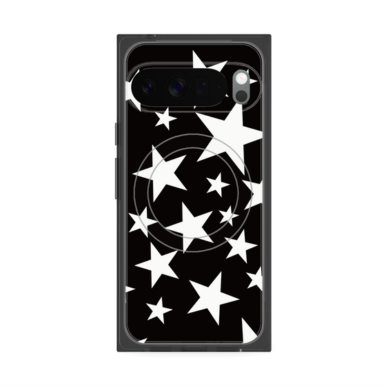 プレミアムスクエアケース with Pixelsnap［ Stars - Black ］