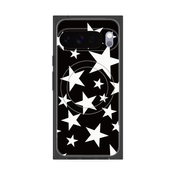 プレミアムスクエアケース with Pixelsnap［ Stars - Black ］