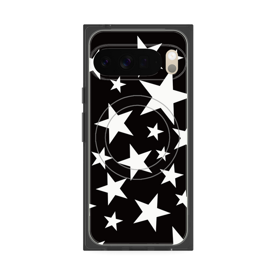 プレミアムスクエアケース with Pixelsnap［ Stars - Black ］