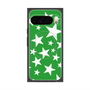 プレミアムスクエアケース with Pixelsnap［ Stars - Green ］