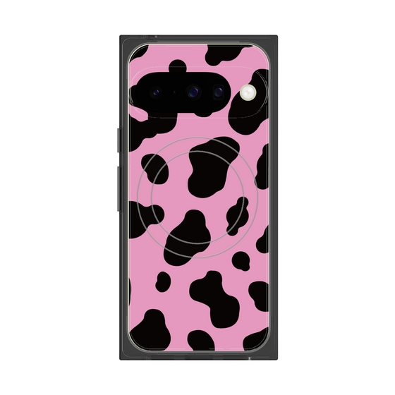 プレミアムスクエアケース with Pixelsnap［ Cow - Pink ］