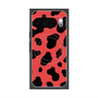 プレミアムスクエアケース with Pixelsnap［ Cow - Red ］