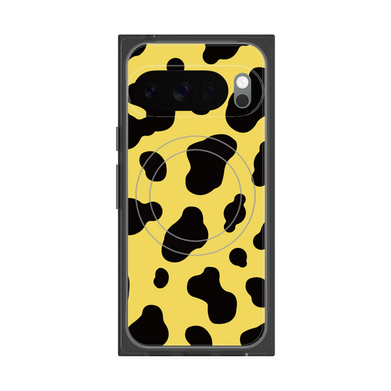 プレミアムスクエアケース with Pixelsnap［ Cow - Yellow ］