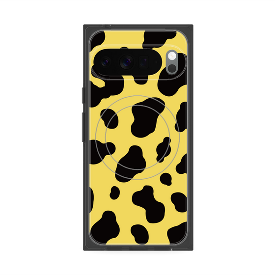 プレミアムスクエアケース with Pixelsnap［ Cow - Yellow ］