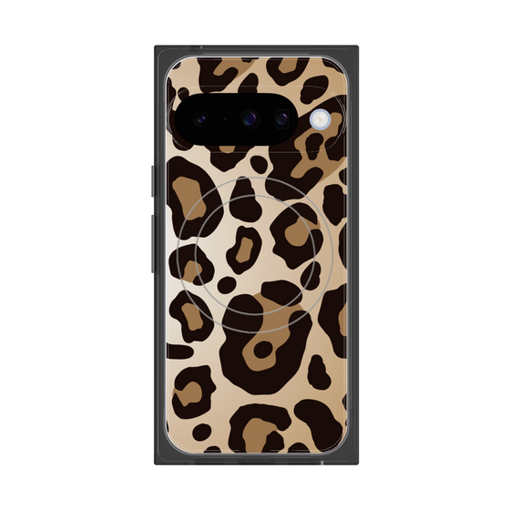 プレミアムスクエアケース with Pixelsnap［ Leopard - Yellow ］