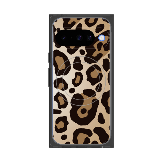 プレミアムスクエアケース with Pixelsnap［ Leopard - Yellow ］