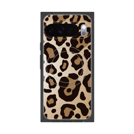 プレミアムスクエアケース with Pixelsnap［ Leopard - Yellow ］