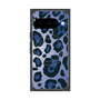 プレミアムスクエアケース with Pixelsnap［ Leopard - Blue ］