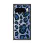 プレミアムスクエアケース with Pixelsnap［ Leopard - Blue ］