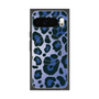 プレミアムスクエアケース with Pixelsnap［ Leopard - Blue ］