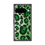 プレミアムスクエアケース with Pixelsnap［ Leopard - Green ］