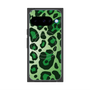 プレミアムスクエアケース with Pixelsnap［ Leopard - Green ］