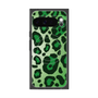 プレミアムスクエアケース with Pixelsnap［ Leopard - Green ］