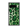 プレミアムスクエアケース with Pixelsnap［ Leopard - Green ］