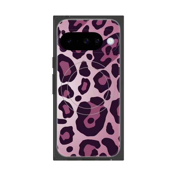 プレミアムスクエアケース with Pixelsnap［ Leopard - Pink ］