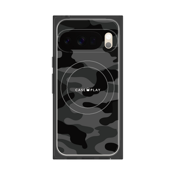 プレミアムスクエアケース with Pixelsnap［ Camouflage - Black ］