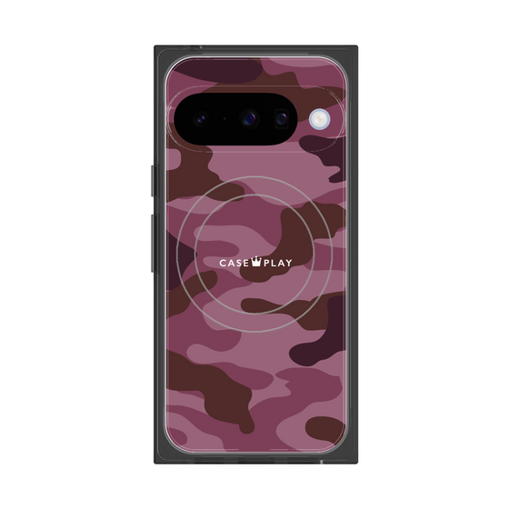 プレミアムスクエアケース with Pixelsnap［ Camouflage - Pink ］