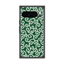 プレミアムスクエアケース with Pixelsnap［ 唐草模様 - Green ］