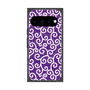 プレミアムスクエアケース with Pixelsnap［ 唐草模様 - Purple ］
