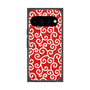 プレミアムスクエアケース with Pixelsnap［ 唐草模様 - Red ］