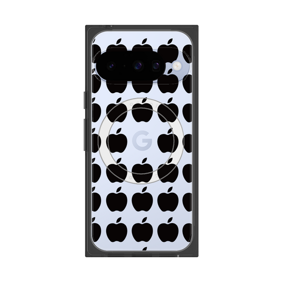プレミアムスクエアケース with Pixelsnap［ Apple - Black ］