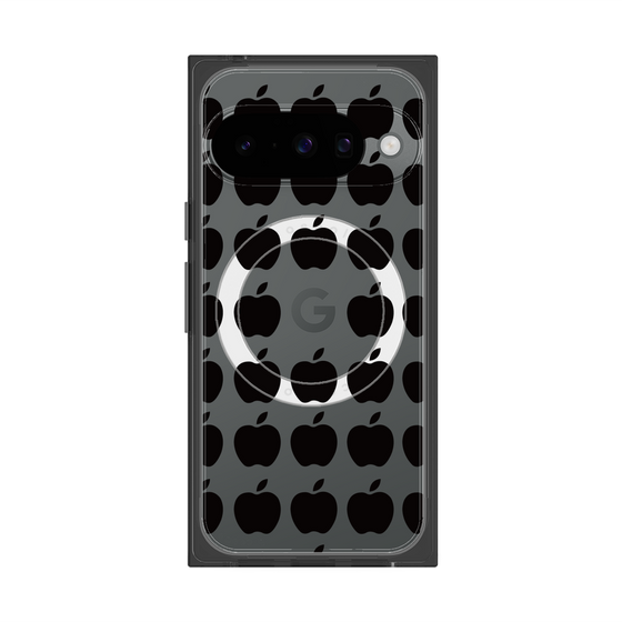 プレミアムスクエアケース with Pixelsnap［ Apple - Black ］