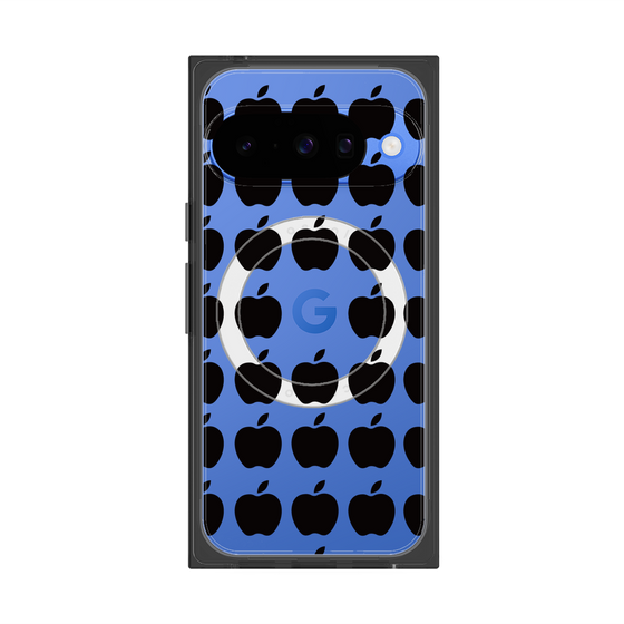 プレミアムスクエアケース with Pixelsnap［ Apple - Black ］